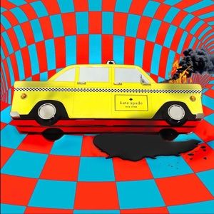 NWT KATE SPADE METAL TAXI CLUTCH